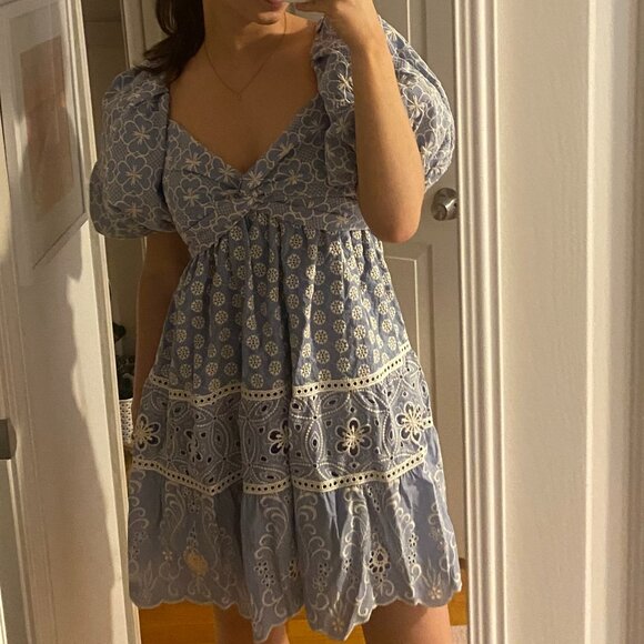 Alice and Olivia Blue Mini Dress - Picture 3 of 3